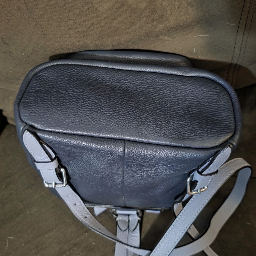 Brand New Without Tags Coach Pennie Leather Mini Bookbag Backpack Navy - Picture 7 of 16